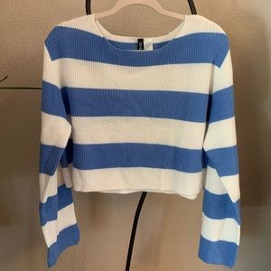 Striped white and blue H&M sweater